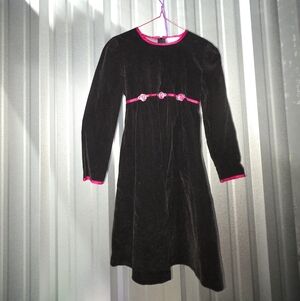 Vintage Velvet Dress By Rose Cottage
